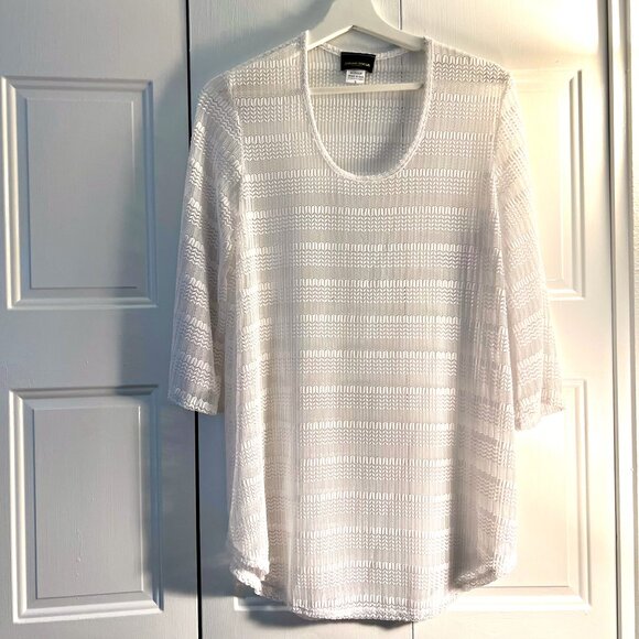 Never worn - White Mesh Swim Cover Up, Jordan Taylor, Small - Picture 1 of 4